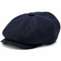 Casquette gavroche taille unique en tissu bleu marine style classique