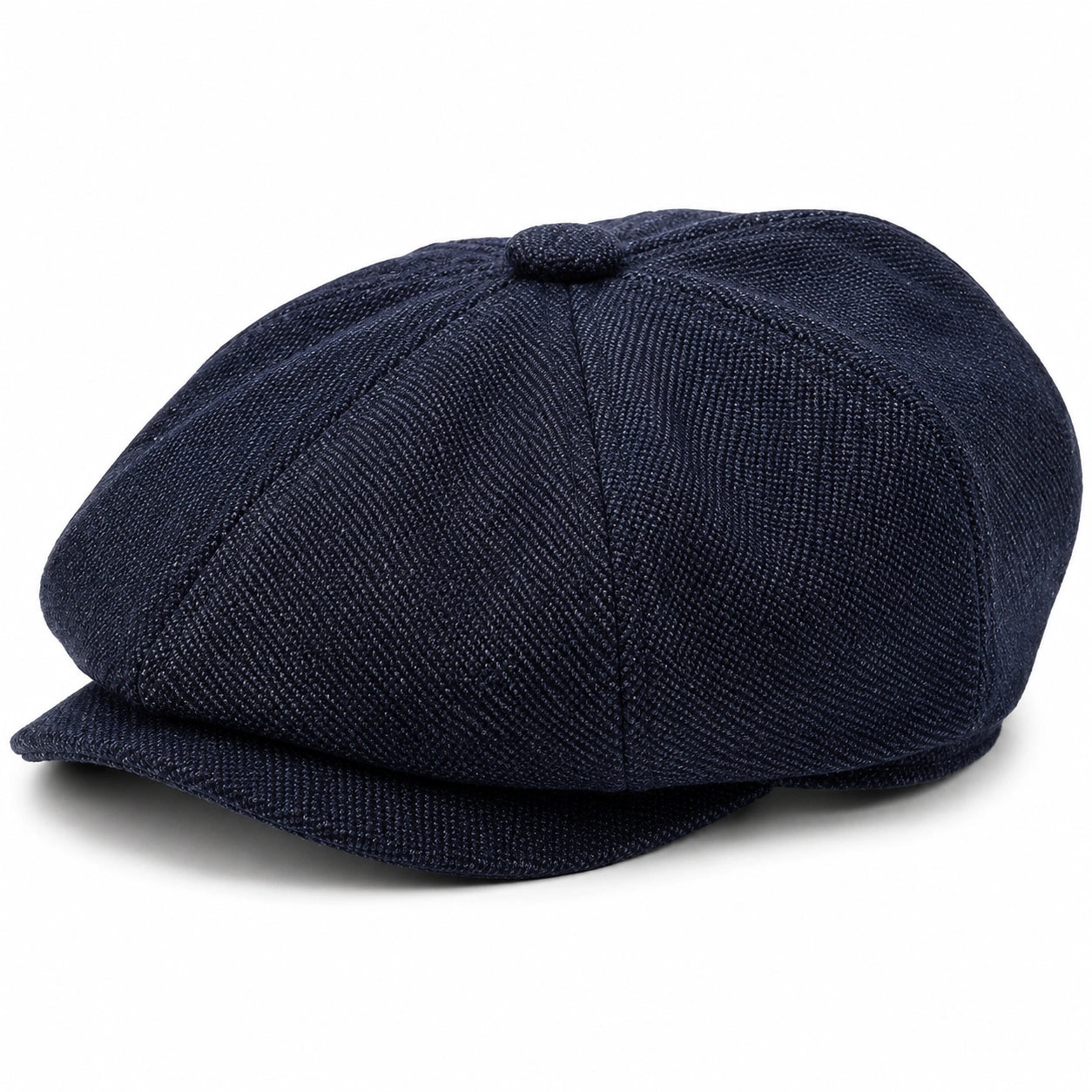 Casquette gavroche taille unique en tissu bleu marine style classique