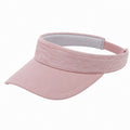 Visière de sport taille unique en textile rose à bande réglable