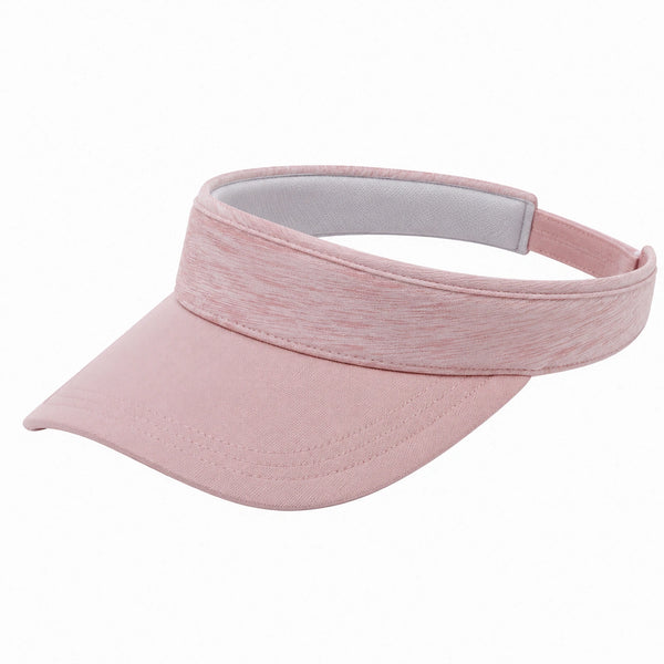 Visière de sport taille unique en textile rose à bande réglable